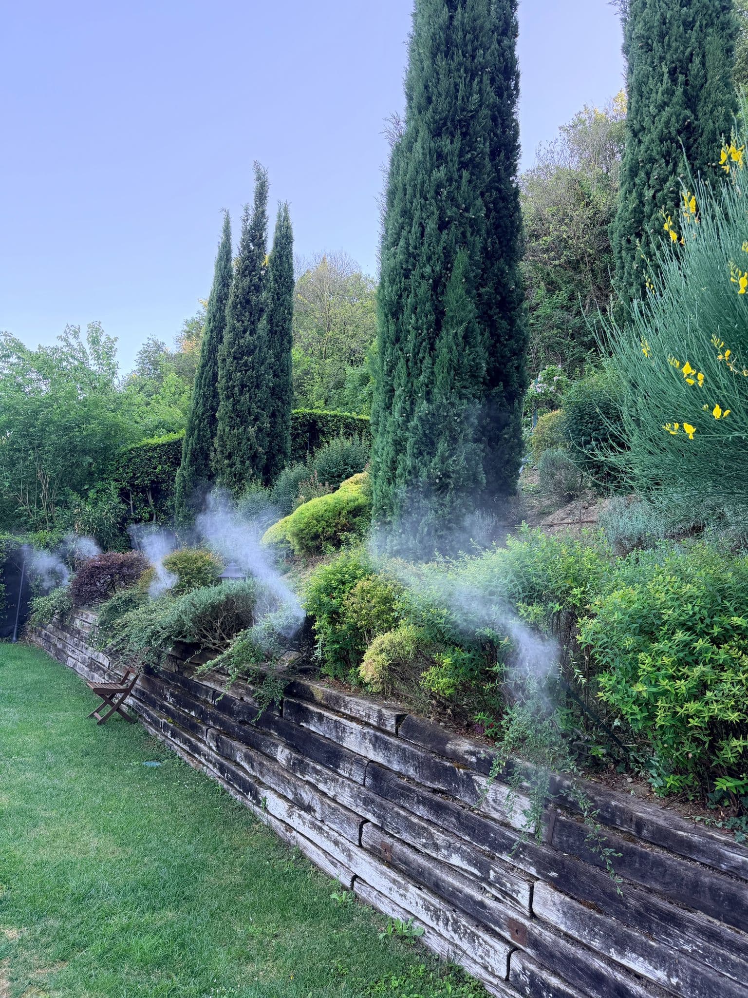 Giardino al tramonto senza zanzare